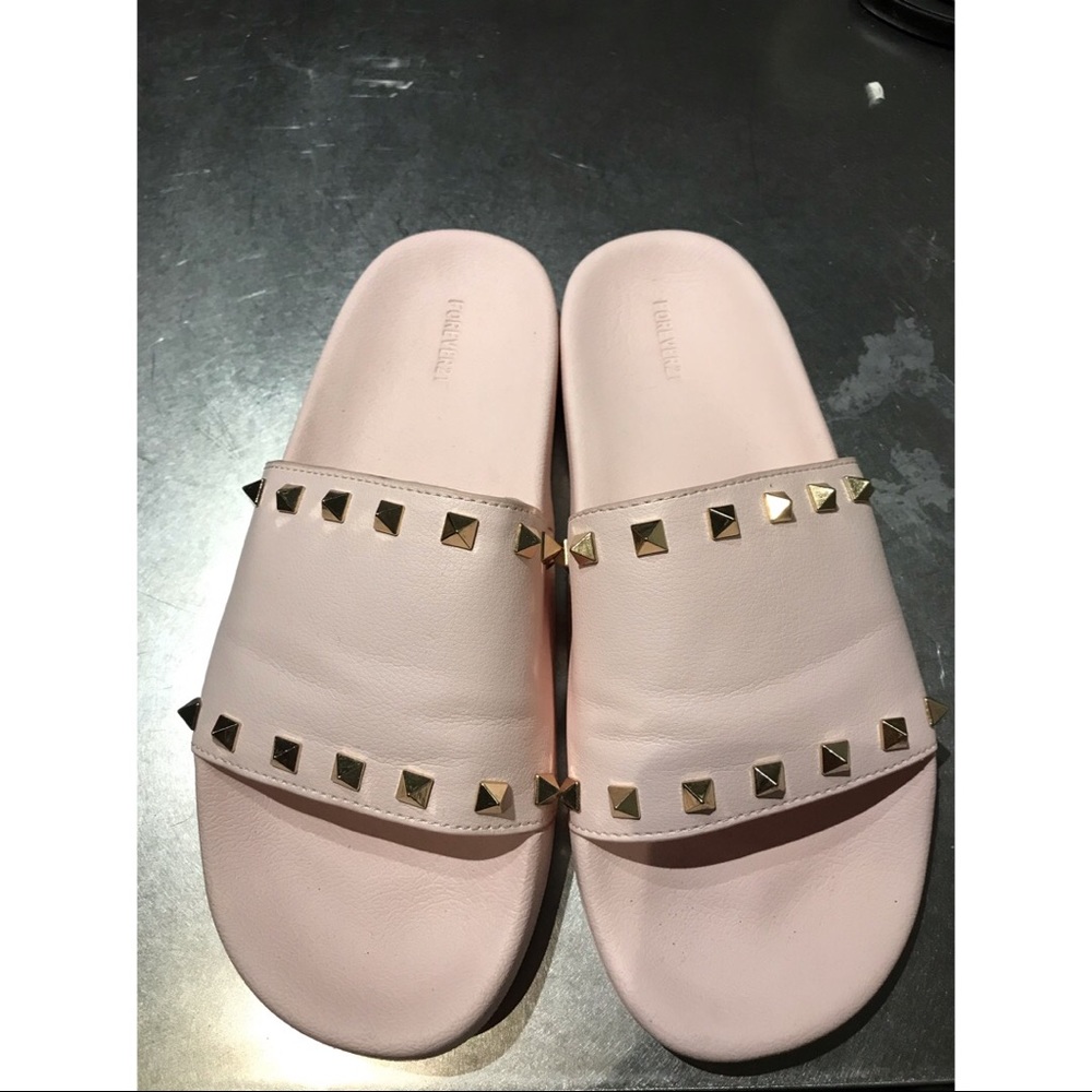 Forever 21 Rockstud Slides